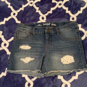 jean shorts girls kids with designs